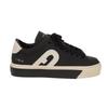 Used Joy Women's Lace-up Shoes (YF42FJO, 36), Rubberized Smooth Calfskin Low-Cut, 7-Eye, 9.1" with Arch Logo, Black