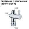 Inverseur et connecteur pour colonne de douche - Standard - EDOUARD ROUSSEAU - Chromé