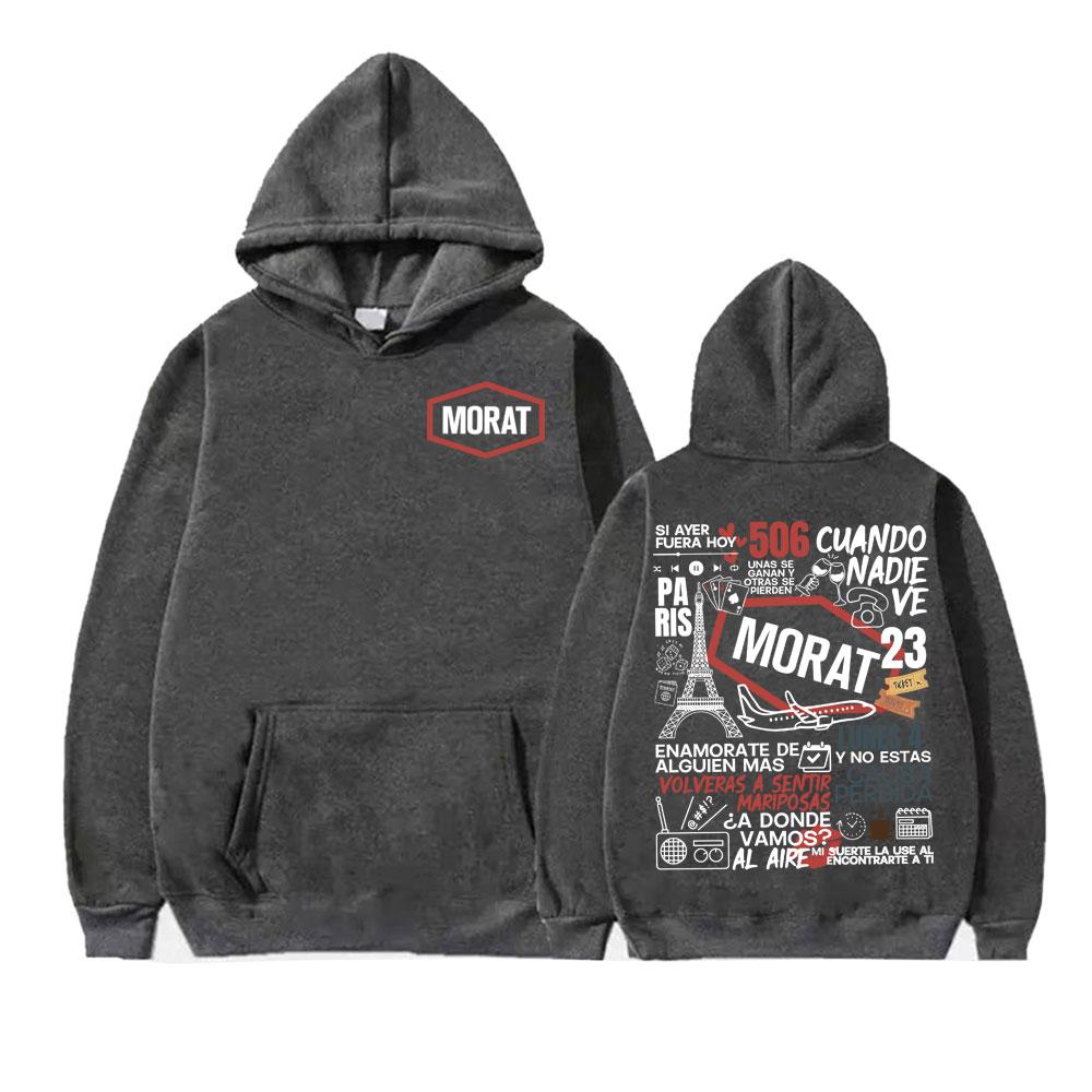 Rock Band Morat Album Graphic Print Hoodies Men Women Fashion High Street Hip Hop Pullovers High Quality Long Sleeve Sweatshirts