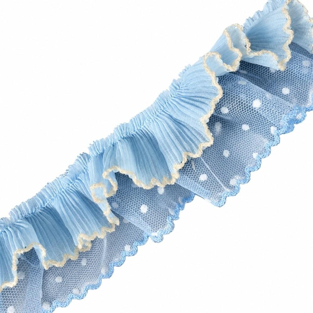 5CM Chiffon Lace Fabric Clothing Sewing DIY Pleated Mesh Lace Lace Trim Sewing Accessories