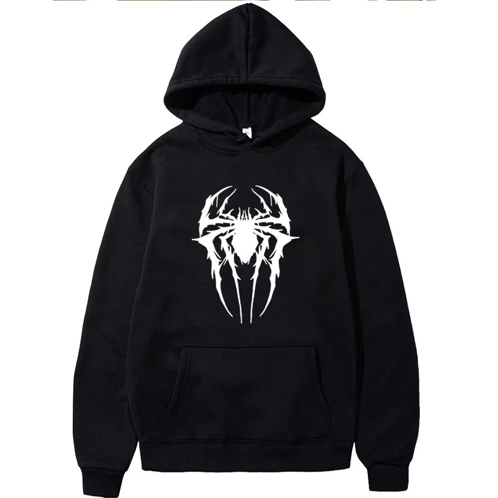 Fashion Brand Men's Hoodie Casual Hoodie Sweatshirt Men's/Women's Top Solid Color Printed Spider Hoodie Sweatshirt  WY0184