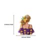 50PCS Floral Girl Stickers Transparent Waterproof Laptop, Mobile Phone, Luggage and Water Bottle Decorative Stickers