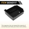 REPAIROCK Center Console Organizer Tray Armrest Storage Box Insert Tray Plastic Black for Ford Maverick 2022 2023 2024