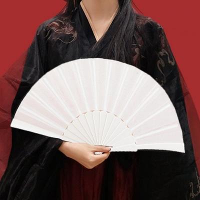 Květinový krajkový skládací ventilátor Jednobarevný Pevná konstrukce Přenosný ruční ventilátor pro cestování na svatby