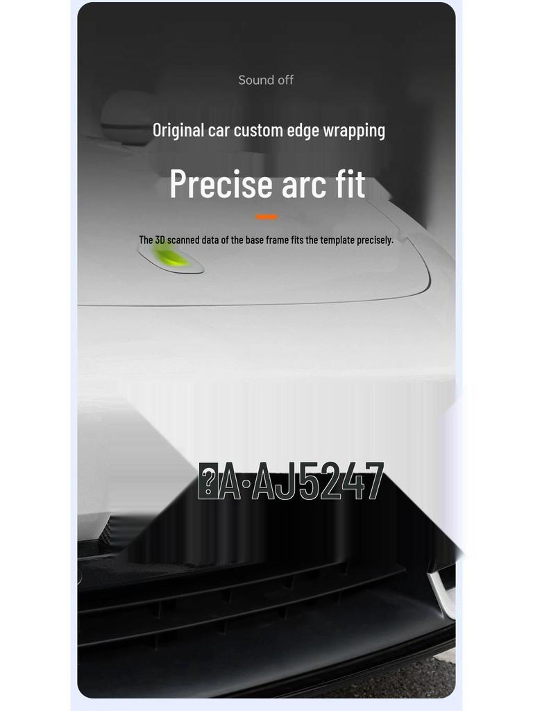 Xiaomi SU7 Green License Plate Frame: New Traffic Regulations Protective Holder