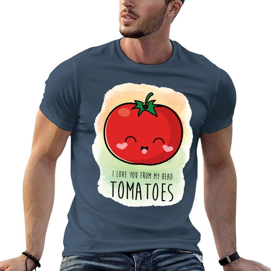 I Love You From My Head Tomatoes Tshirt Casual Graphic Print Tee