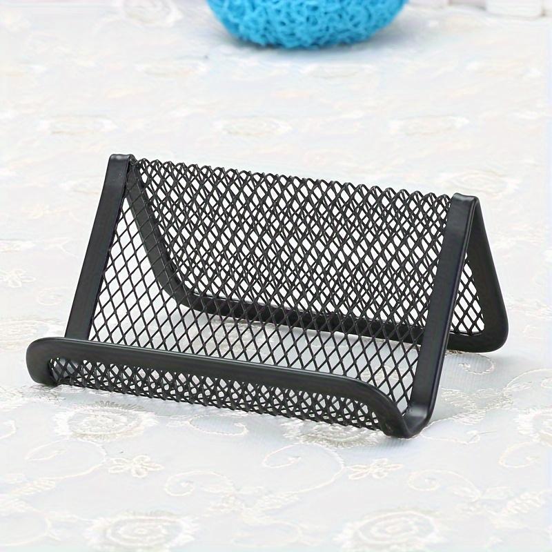 1 Durable Metal Wire Business Card Holder, Desktop Storage and Organizing Phone Holder, Office Supplies and Accessories