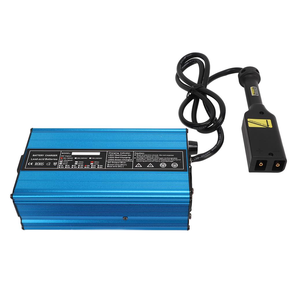 DC 36V 12A Golf Cart Battery Charger Smart Charging D Style  AC  Battery Protection Replacement for E‑Z‑GO