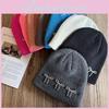 Solid Color Fashion Bow Decoration Women Casual Knitted Hat Autumn And Winter