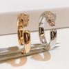 Inele Leopard Elegant placat cu Aur Roz 18K cu Diamante – Design Vintage pentru Cupluri, Stil Deschis pentru Bărbați și Femei.