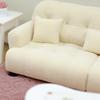 Handmade Mini Couch Dollhouses Single Sofa Set Flocking Loveseat Seater For Realistic Bedroom Scenes