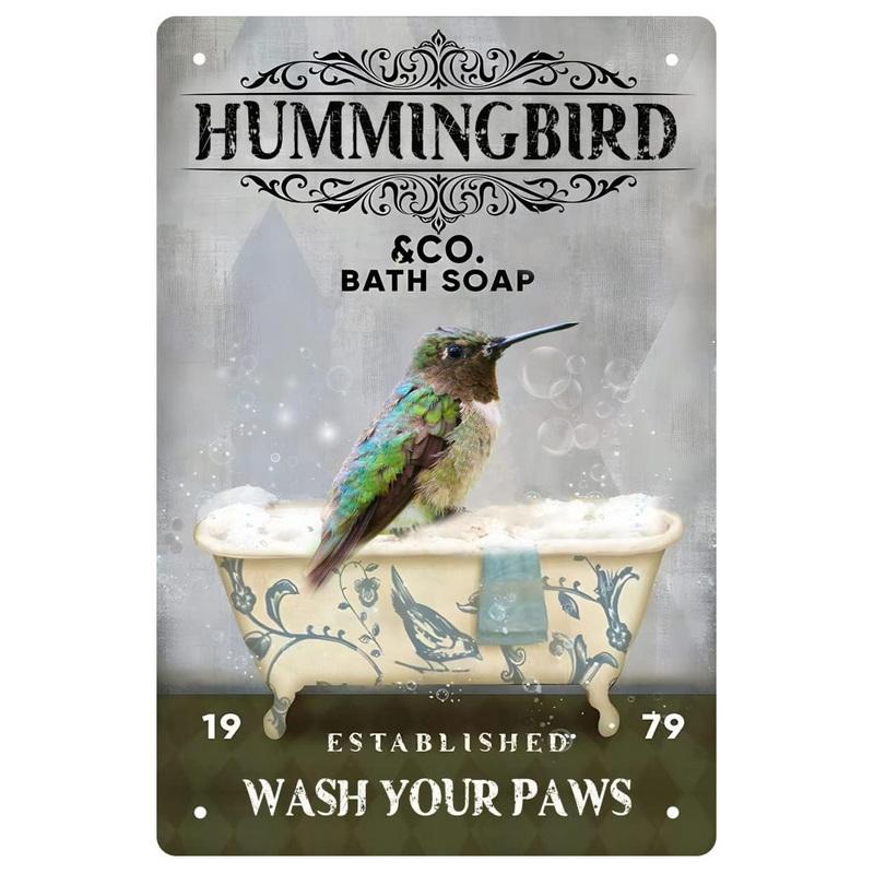 Retro Metal Tin Signs Cat Dog Bath Soap Wash Your Paw Bubble Posters Vintage Toilet Cave Bar Home Bathroom Wall Decoration Signs