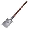 6B Multi-functional Entrenching Tool: Manganese Steel Large Combat Shovel with Wooden Handle, Vehicle-Mounted, Portable for Fishing and Outdoor Use.
