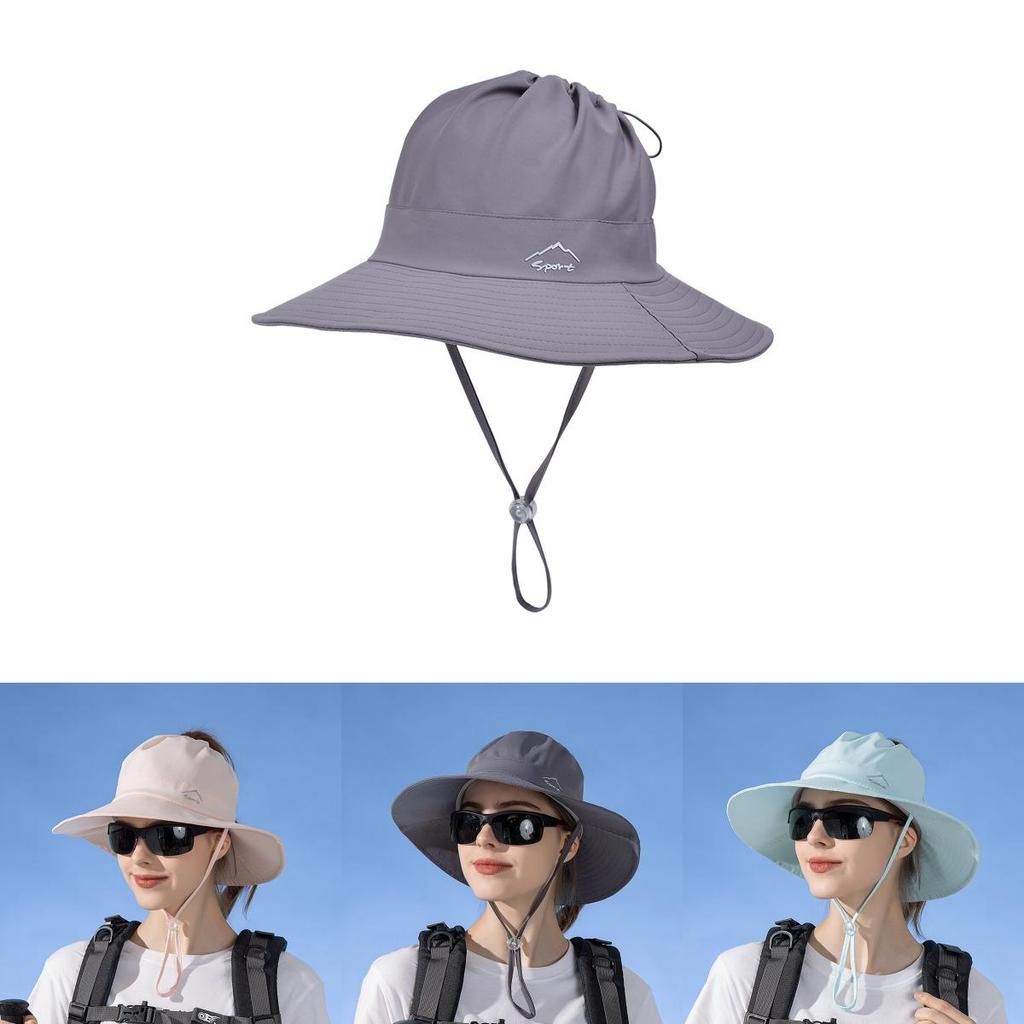 Outdoor Ice Silk Sun Hat With Wide Brim For Summer Beach Water Sports