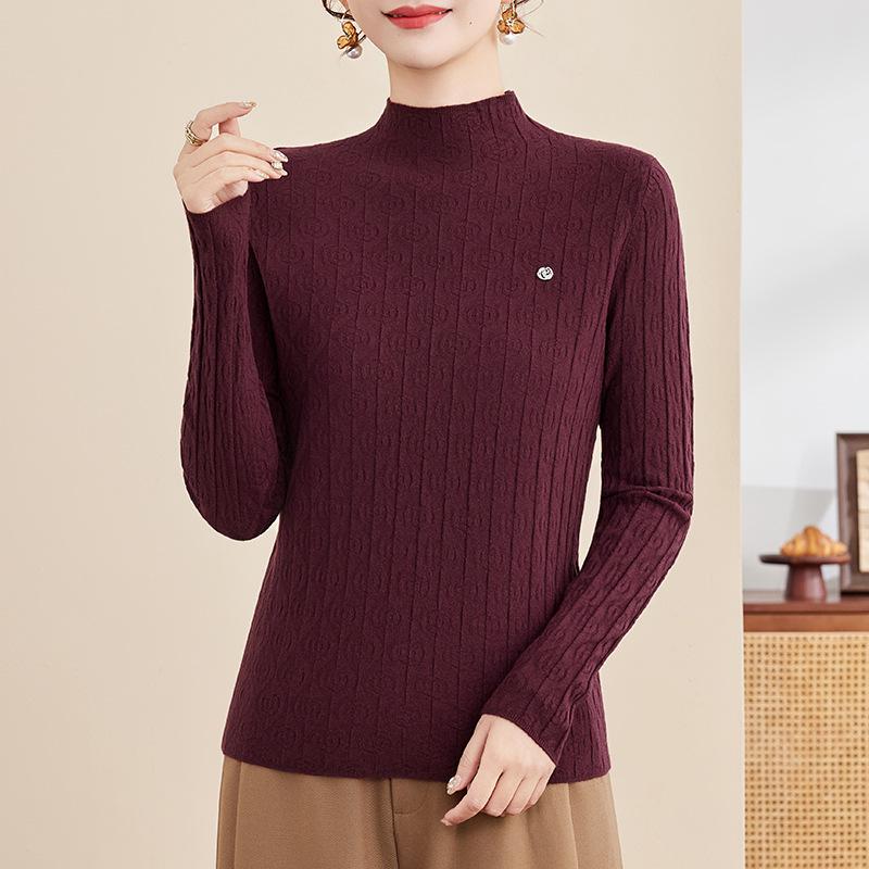 2025 New Winter Knit Sweater for Middle-aged Women - Stylish Base Layer