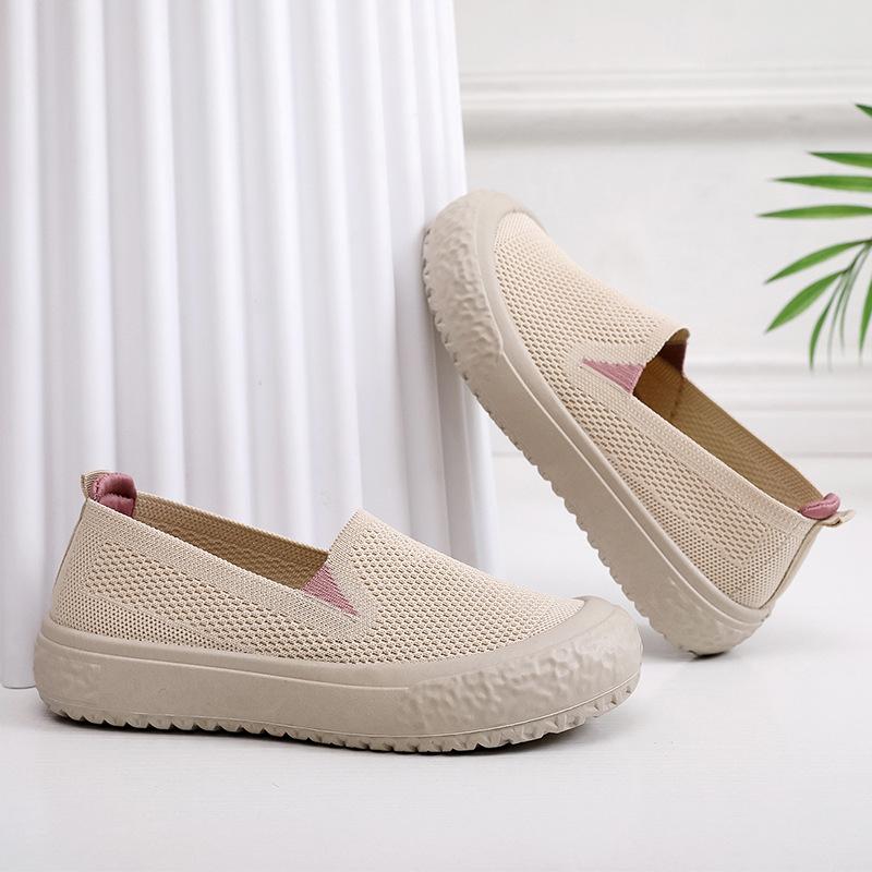 

Модная женская обувь Летняя дышащая полая женская обувь Мягкая подошва Легкая и удобная Повседневная обувь Женская EU35/CN36 бежевый