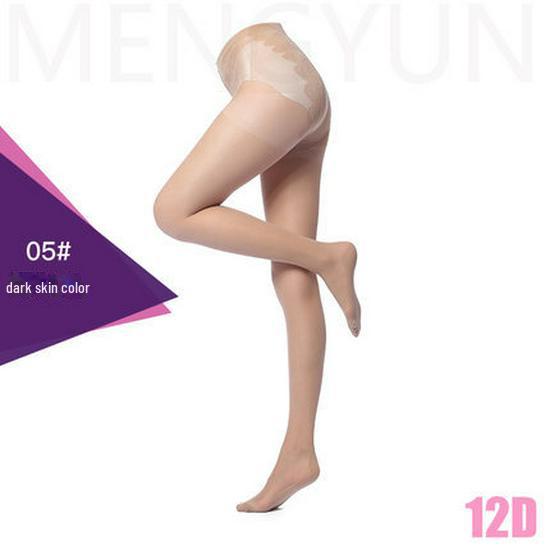 

6123 Mengyun Anti-Snag Pantyhose - Crotch & Enlarged Bikini, Non-Slip, Summer Thin, Long 1 pair