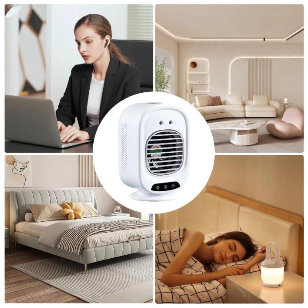 3-Gear Regulating Portable Air Conditioner USB Charging USB Air Cooler Electric Fan Dormitory Use