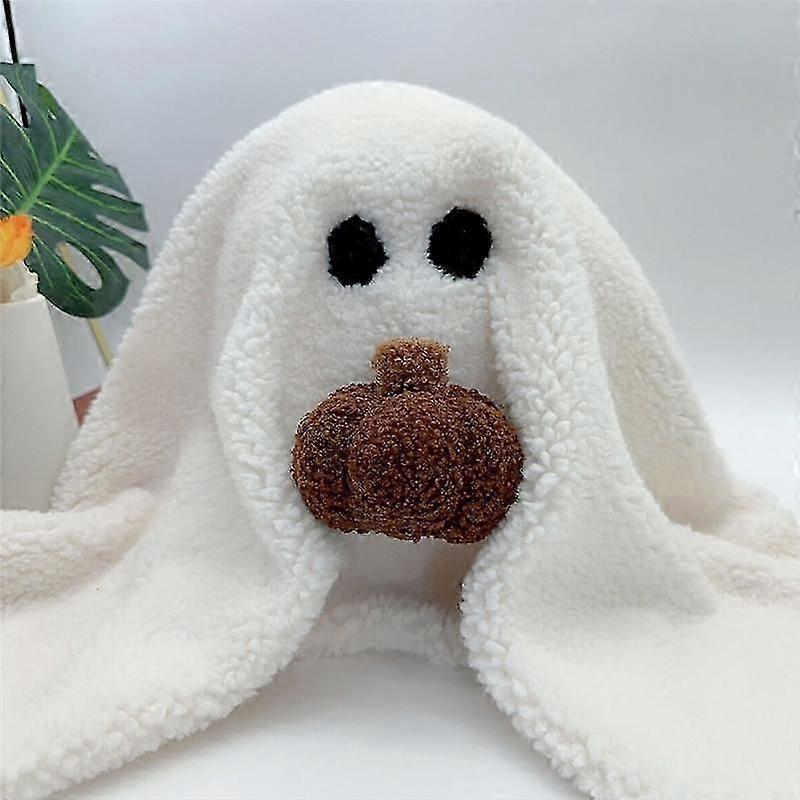 Ghost with Pumpkin Pillow, Halloween Ghost with Pumpkin Pillow for Fans Gift, Soft Stuffed Halloween Ghost Plush