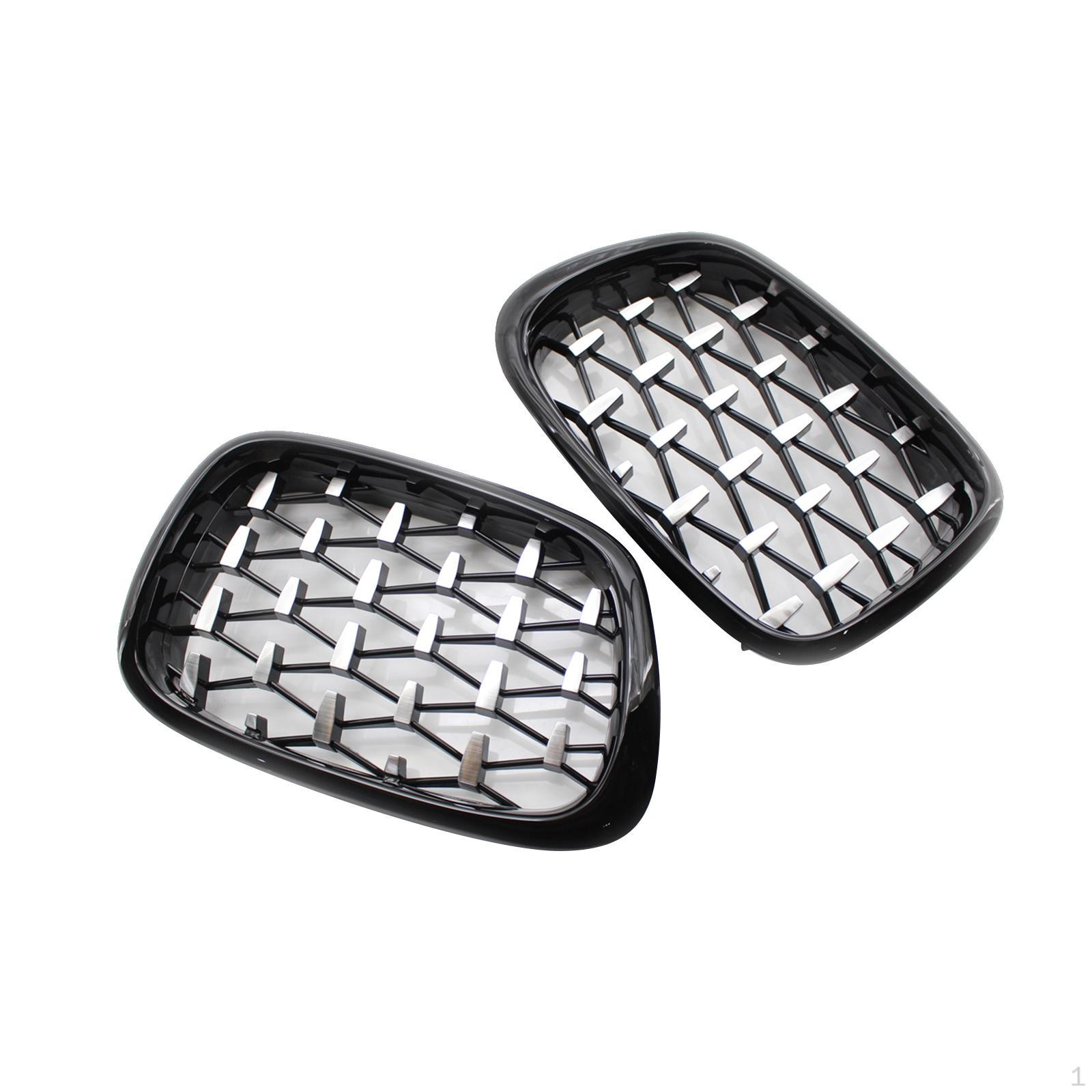 

2 Pieces Automobile Front Kidney Grille 51137005837 Wear Resistant Left Right Accessories Semi Electroplating