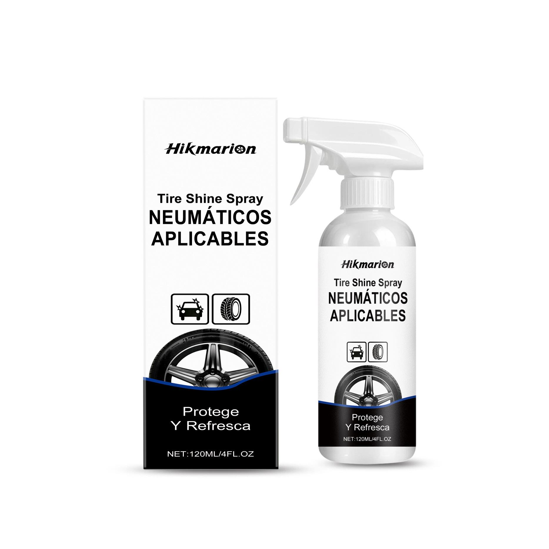 Hikmarion Tire Shine Spray: Car Tire Care & Shine for Daily Wash Aftercare