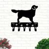 1pc Golden Retriever Key Holder Wall Hook Hanger 6 Inch 9 Inch Wide Dog Leash Entryway