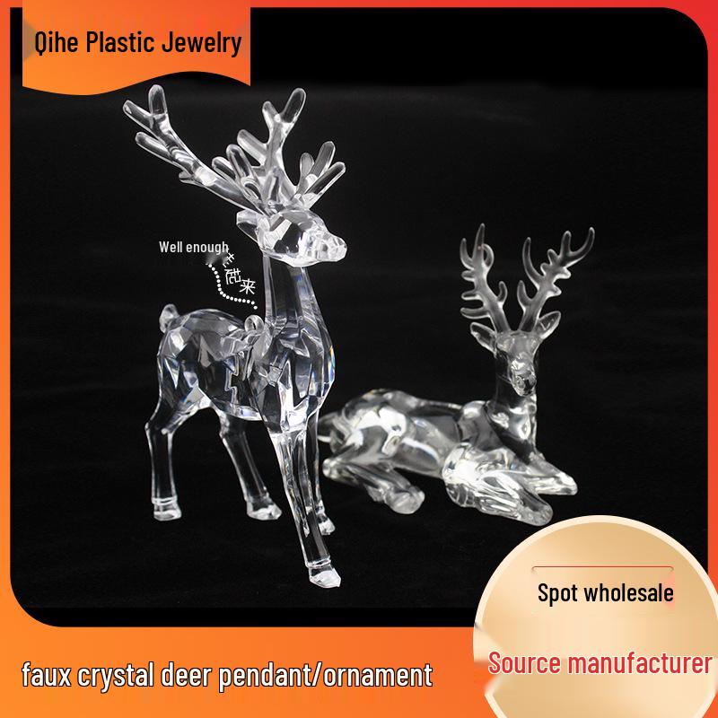 Acrylic Reindeer Christmas Tree Decoration Ornament