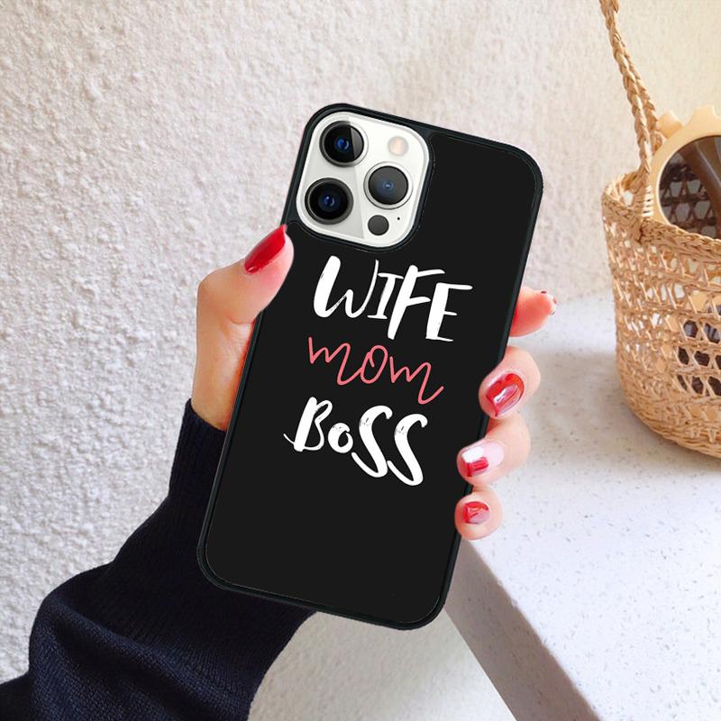 Super Manželka Šéfka Máma Pouzdro na Telefon pro iPhone 17 Air 16 PRO MAX 15 14 PLUS 12 11 13 Zadní Kryt Fundas Shell coque
