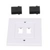 2 Port HD Multimedia Interface Wall Panel HD Multimedia Interface Socket Panel Cable Extension Coupler
