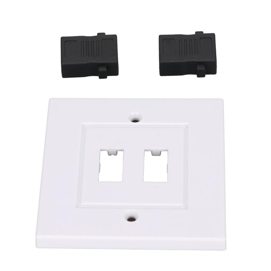 2 Port HD Multimedia Interface Wall Panel HD Multimedia Interface Socket Panel Cable Extension Coupler