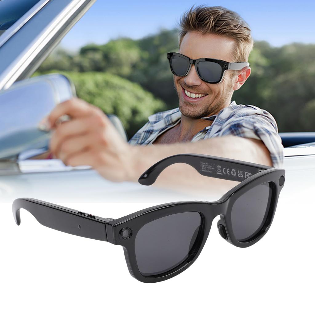 Smart Glasses AI Translator Glasses Multifunctional 8MP Camera   Calls Music Glasses Photography Object Recognition for ChatGPT