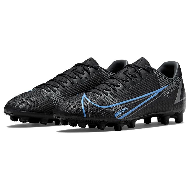 Nike Mercurial Vapor 14 Academy HG Soccer Shoes Men sneaker Black Blue CV0970-004