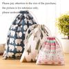 Trendy Lightweight Drawstring Carryalls Girls Shoes Carryalls Women Cotton Travel Pouch Storage Clothes Handbag High Quality Makeup Carryall