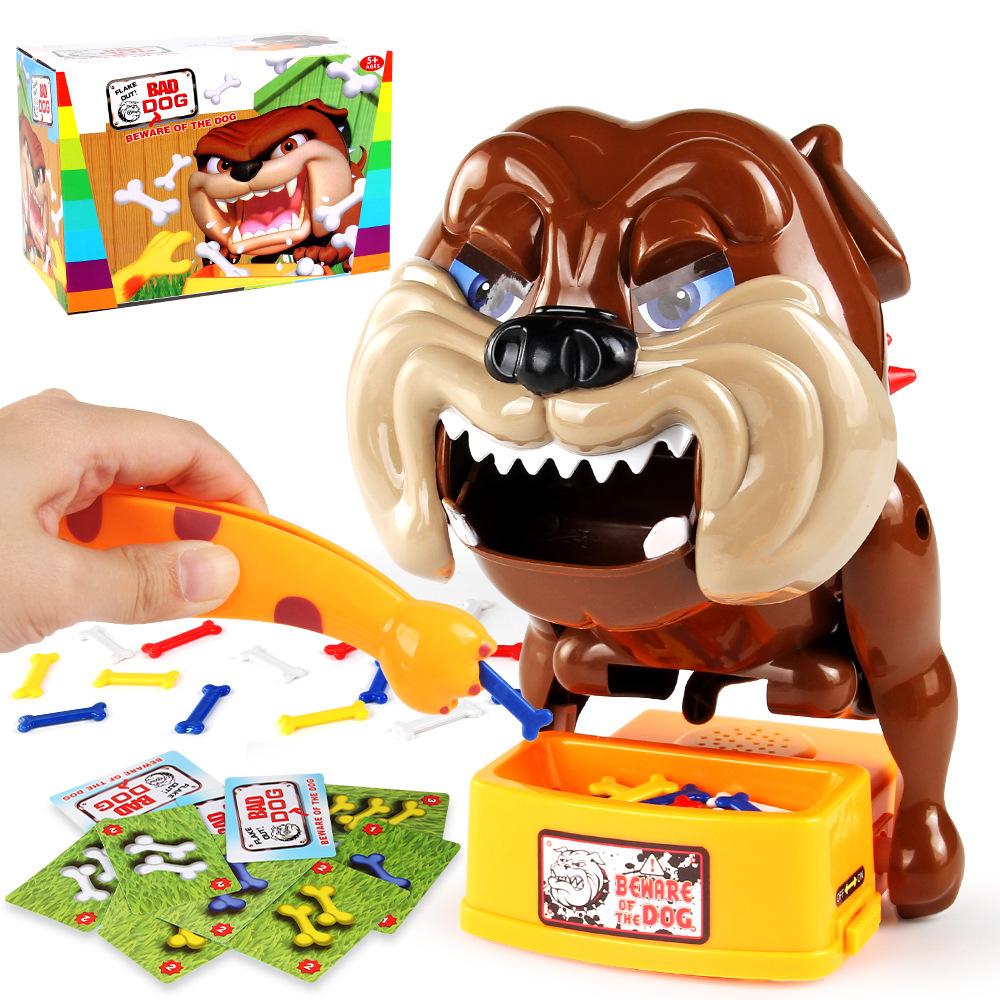 Gioco da Tavolo Medio Attenzione al Cane Giocattolo Trappola per Dita Divertente Gioco di Festa Cane che Morde Creativo per Bambini e Adulti Giocattolo Interattivo per Famiglie