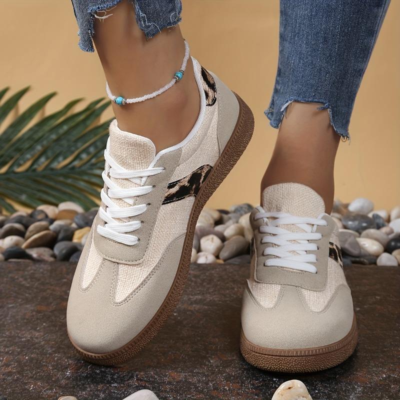 

Женские модные бежевые спортивные туфли, шнуровка, сезонная обувь, повседневная обувь | модная спортивная обувь 36