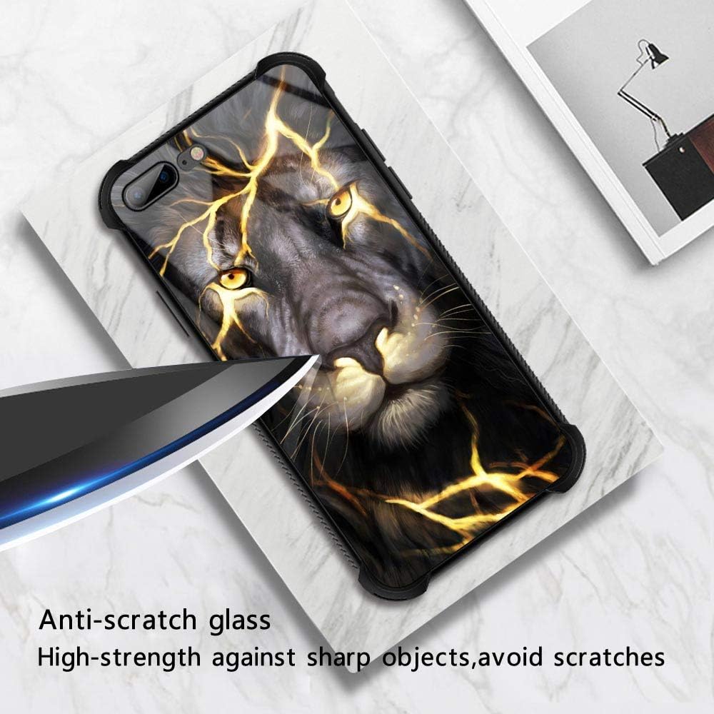 for iPhone 7/8 Plus Case, Military-Grade Protection, All-Around Shockproof Corners, Anti-Scratch Phone Case for iPhone 7/8 Plus, Magma Lion