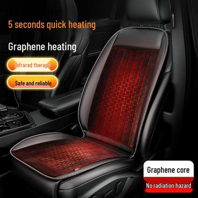 Graphen Beheiztes Autositzkissen, 12V/24V Plüsch Winter Warmes Pad, Universelle Passform