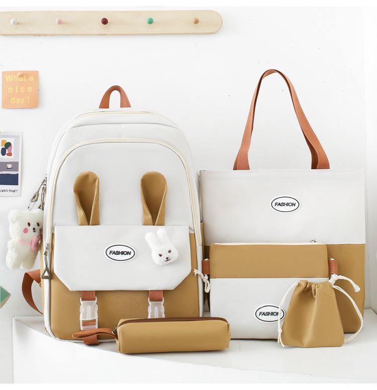 

School bag, junior high school student, high school student, college student, new trend, light weight, travel and leisure versatile backpack