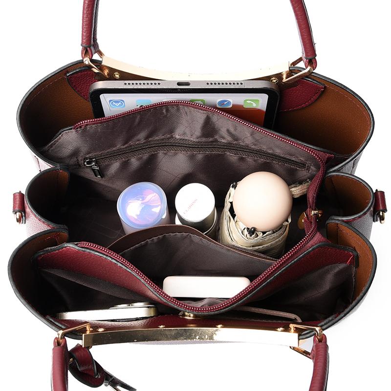 Large Capacity Women's Handbag with Soft PU Leather Material Fashionable Shoulder Bag, Solid Color Crossbody Bag Suitable for Travel and Shopping