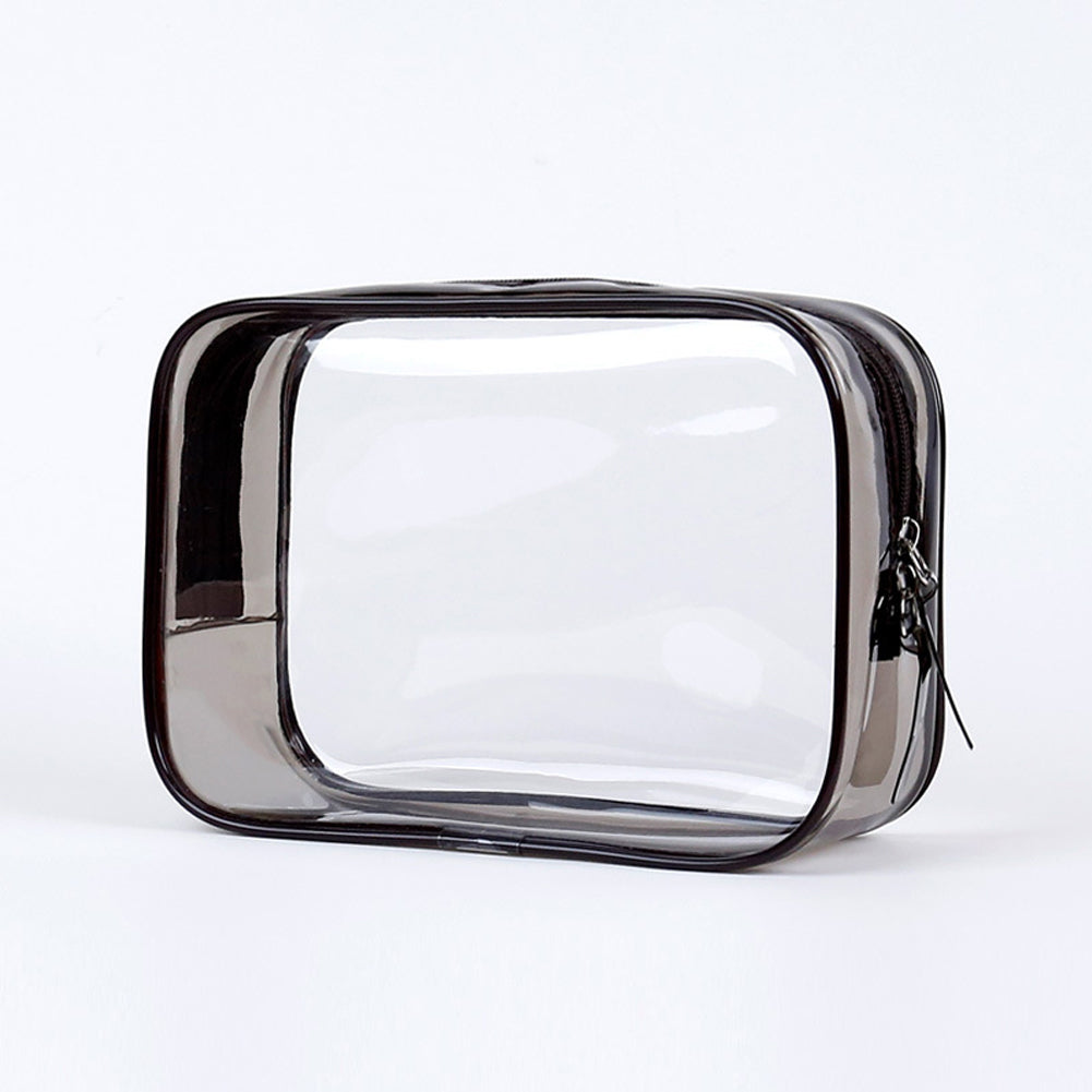 Geantă de depozitare pentru călătorie, pungi cosmetice din PVC impermeabile, huse transparente, capacitate mare, fermoar din plastic, geantă de spălare portabilă, pungă de machiaj