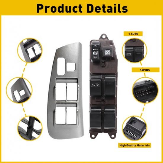 For 2003-2008 Toyota Corolla Matrix 1.8L Door Window Switch Panel Control &Bezel