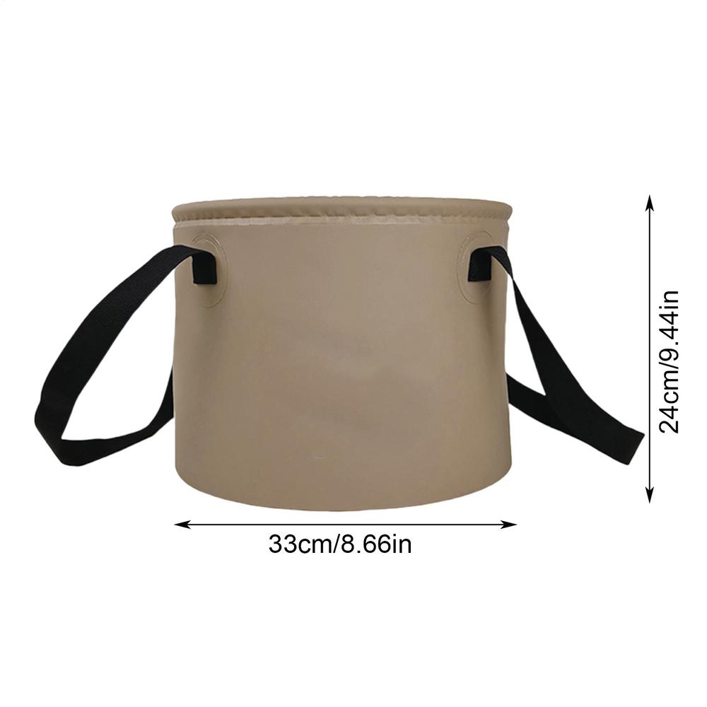 Foldable Bucket 20L Wash Bucket Multifunctional Container With Handle Lightweight Basin For Outdoor Washing Gardening