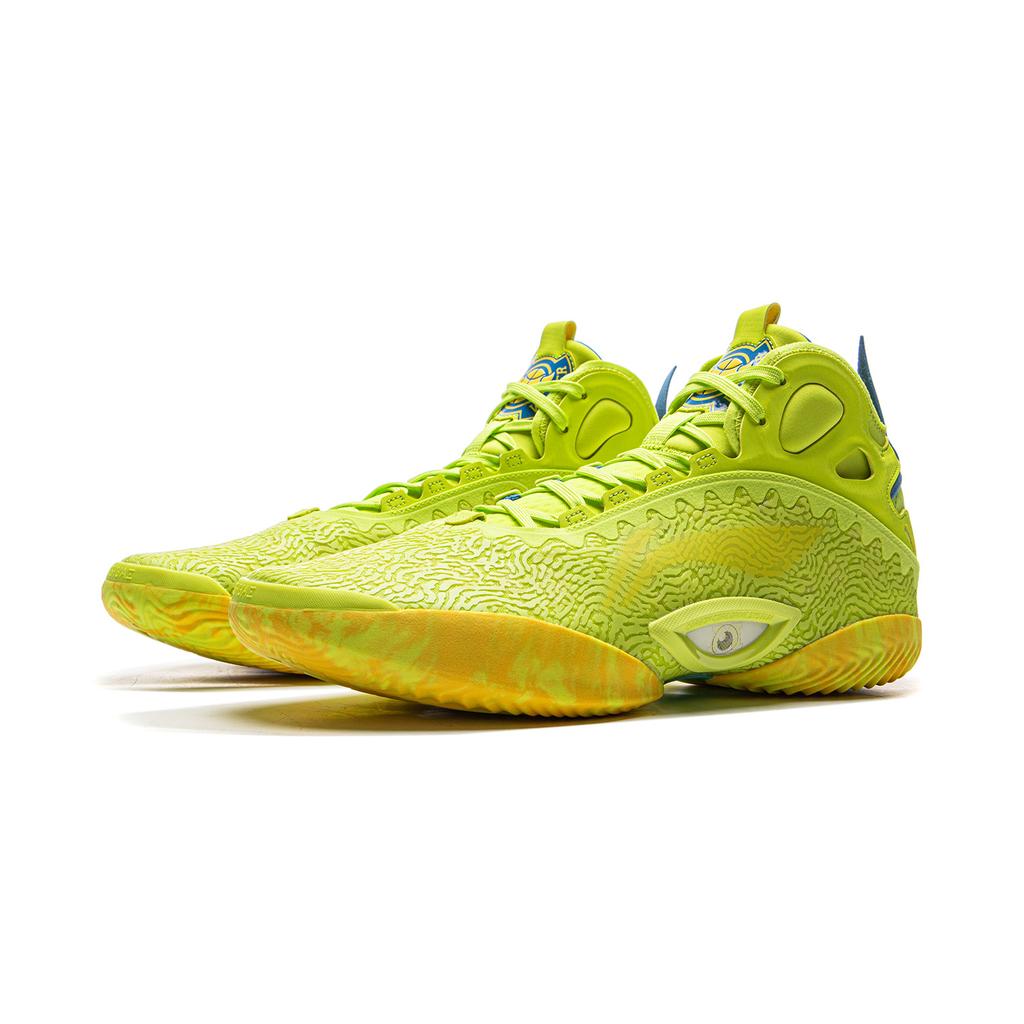 Disney X Li Ning Yushuai 19 Carbon Core Basketball Shoes Men's Mid top Digital Green ABAV057-3