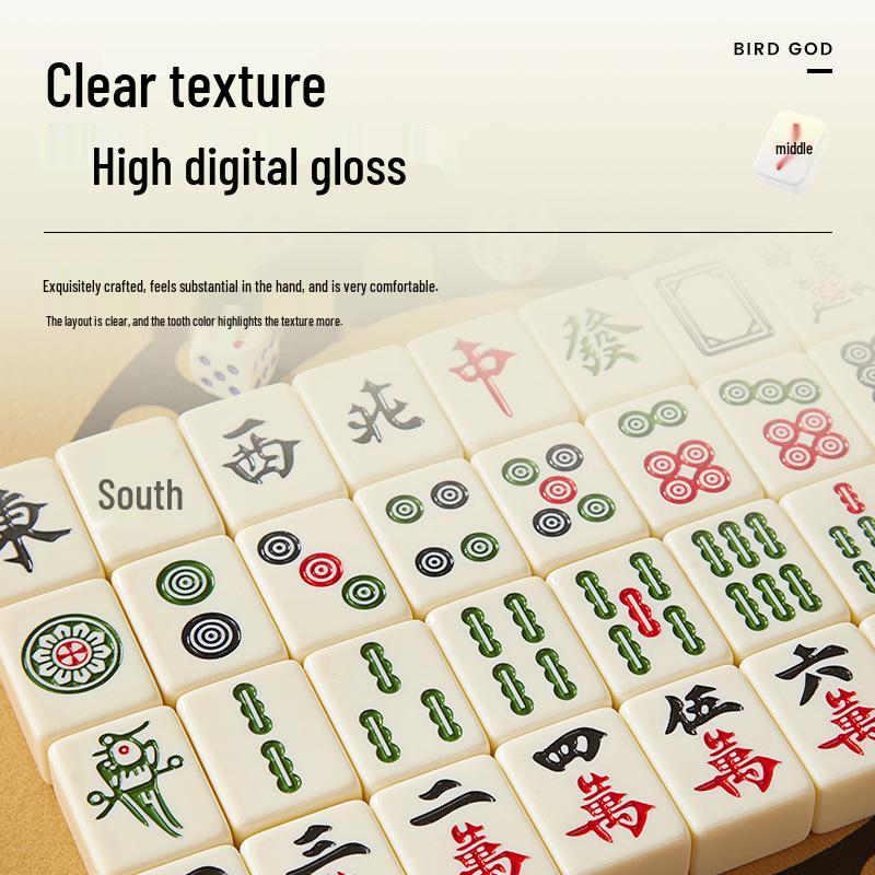 Elfenbeinweißes Mahjong-Fliesenset: Hausgemachte Handpolitur, Makellos, Große, Mittlere & Kleine Größen, Originalprodukt
