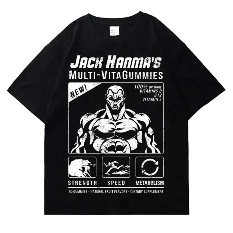 Anime Printed T-Shirt Harajuku Streetwear Summer Oversized Men Cotton Short Sleeve Tees Hip Hop Crew Neck Women Top Y2k Clothing