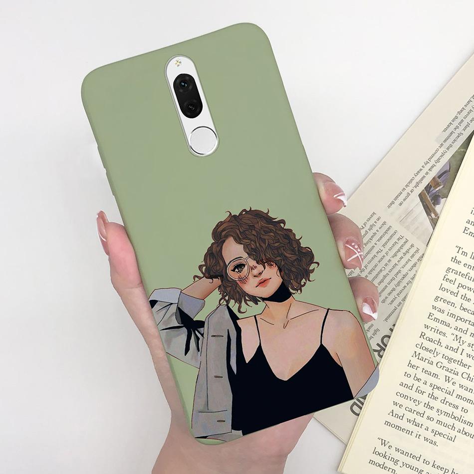 For Huawei Nova 2i Case Cute Candy Matte Soft Silicone Cover For Huawei Mate 10 Lite RNE-L21 RNE-L22 L23 Nova2i Phone Cases Capa