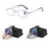 Retro Folding Anti Blue Light Reading Glasses With Case Men Women Luxury Brand Telescopic Presbyopia Eyeglasses Elderly Eyewear