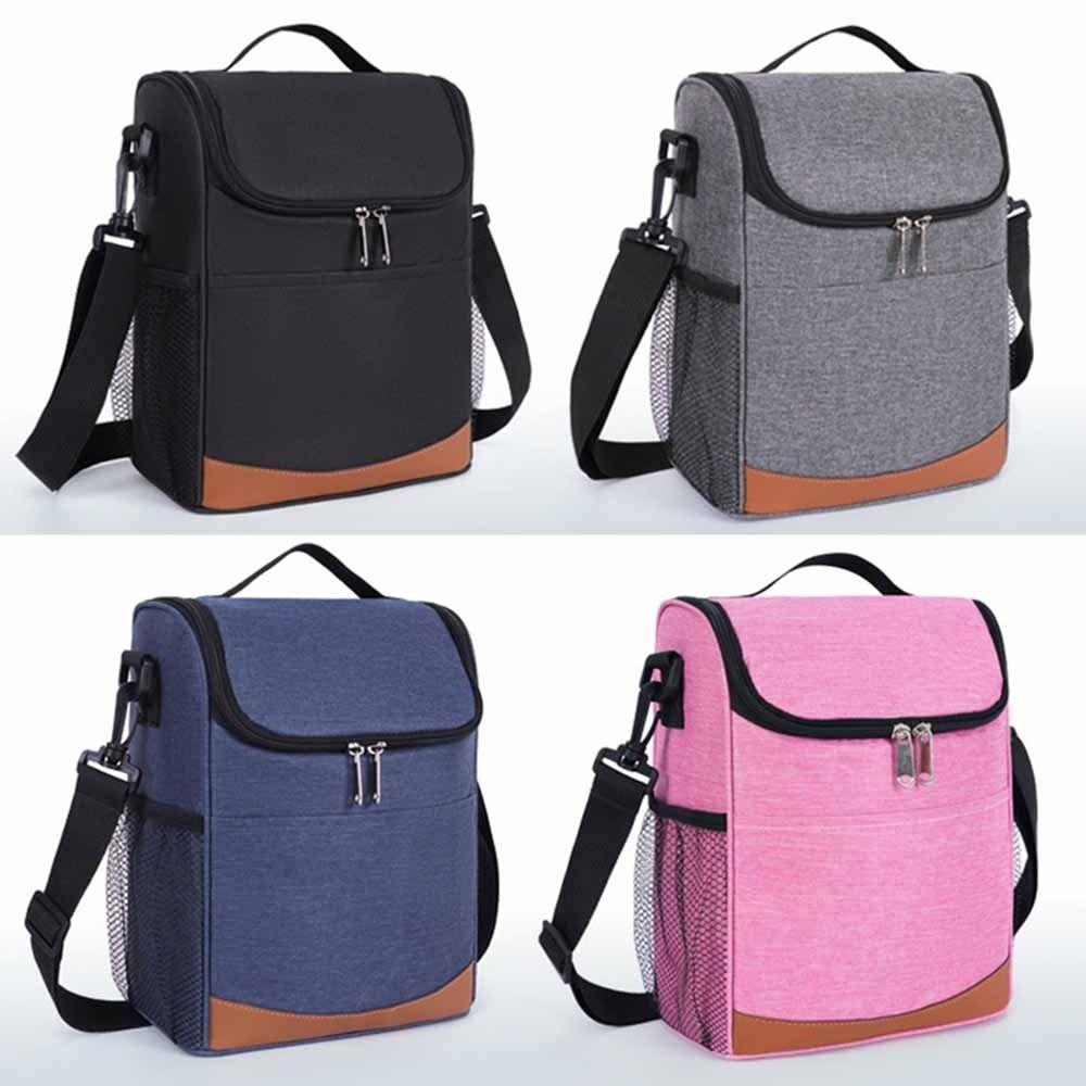 Large Capacity Insulated Cooler Bags Portable Insulated Lunch Bag  Office Worker