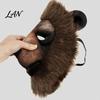 Comfortabel Feestmasker Realistisch Dier Masker, Schaap Bruine Beer Volledig Gezicht Grote Oogopening Cosplay voor Halloween Kostuum Accessoires Ademend