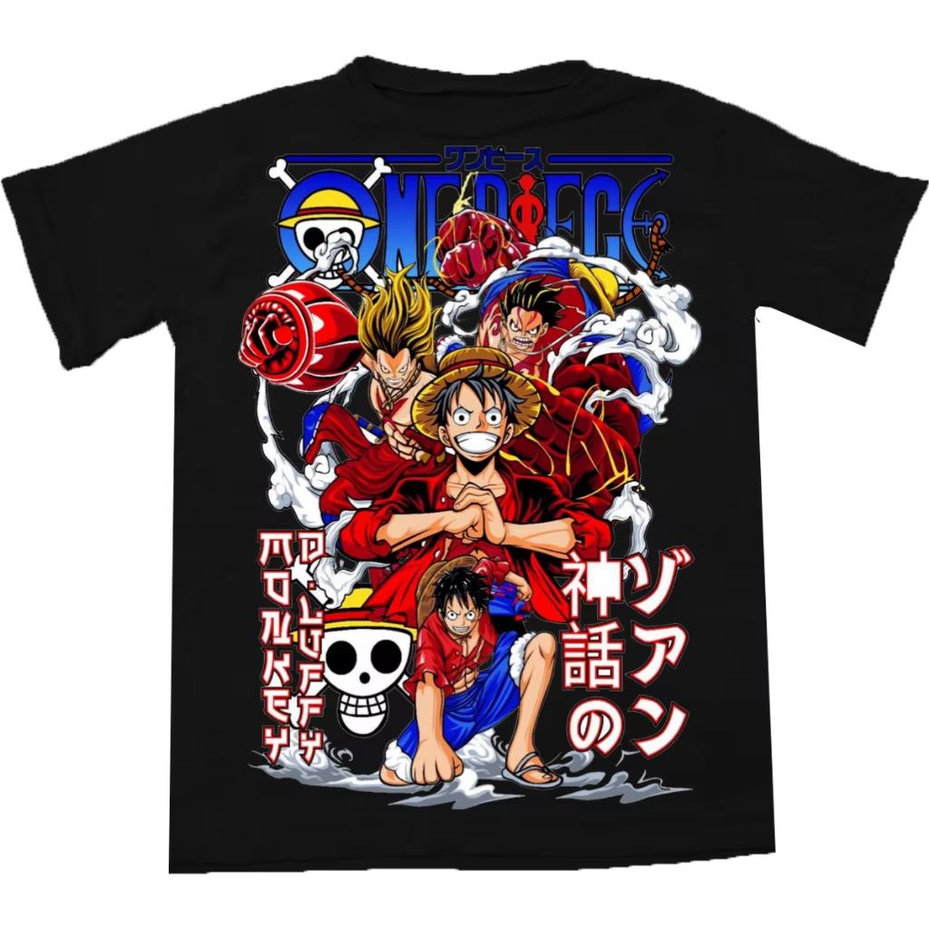 2026 new Luffys 4th grade anime One Piece mens and womens summer Tshirt Harajuku retro shortsleeved loose fit 4XL